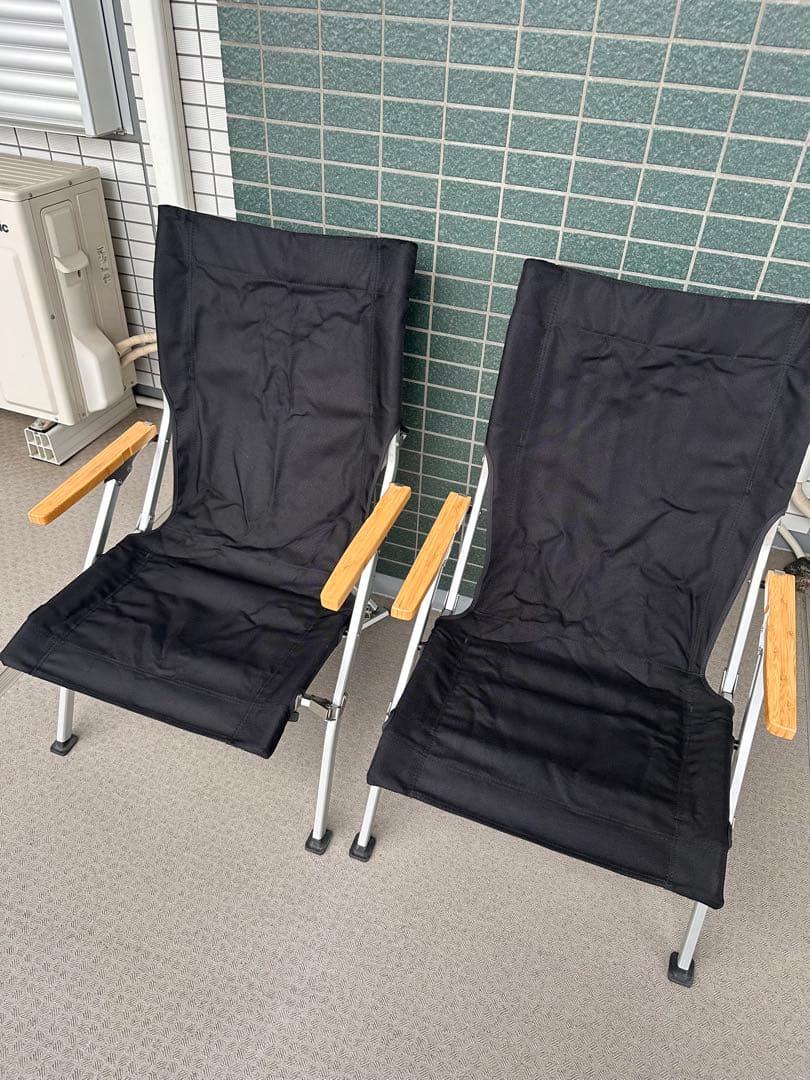  peak ローチェア30 ブラック 雪峰祭　2脚