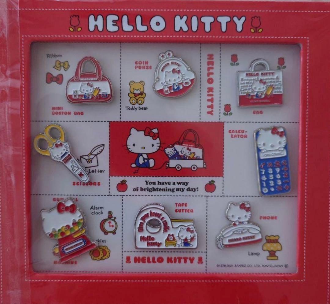 【超レア】　HELLO KITTY なつかしのアイテムコレクション　ピンズセット