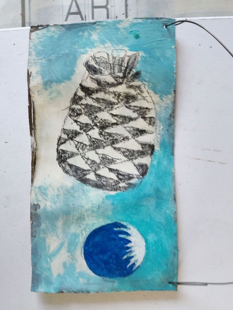 松ぼっくりと富士