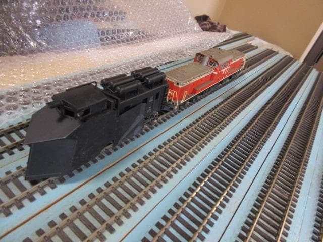除雪列車２両セット（キ100・DD51) HOゲージ (金属＆プラ製）