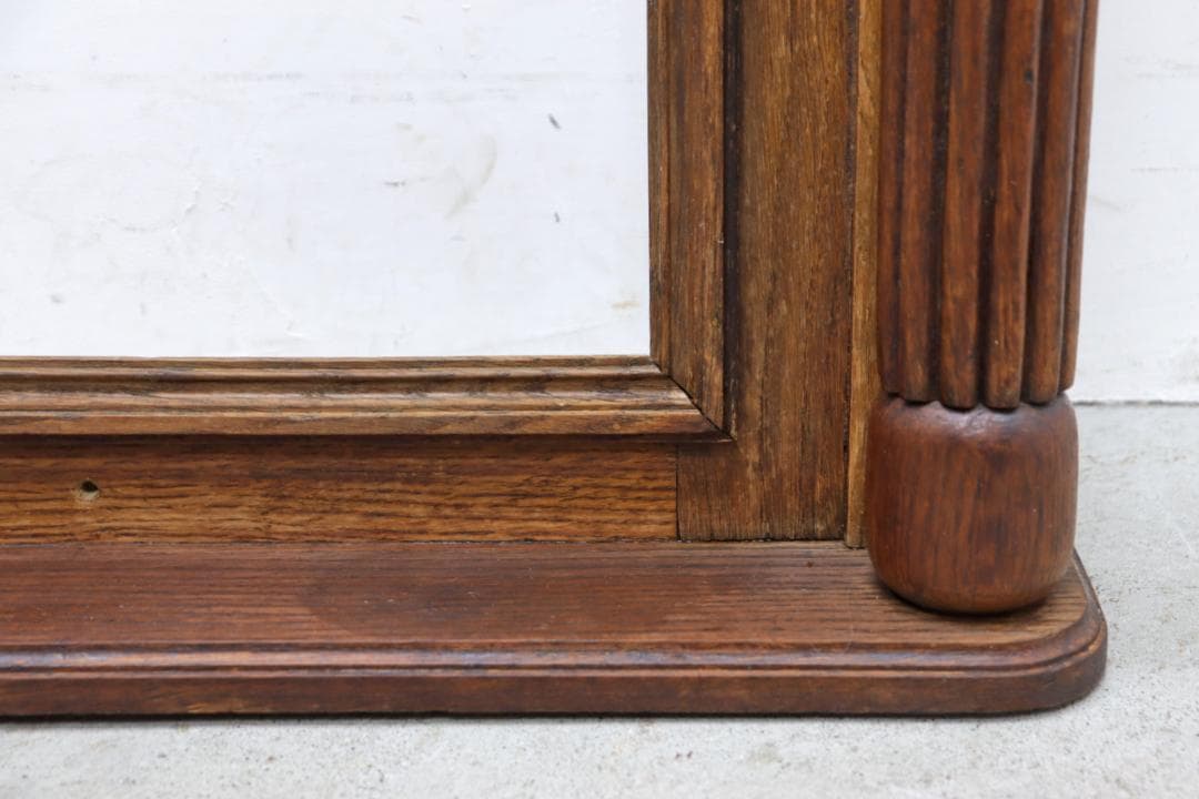 ヴィンテージ オーク無垢材 額 装飾 フレーム オブジェ 木枠 店舗什器