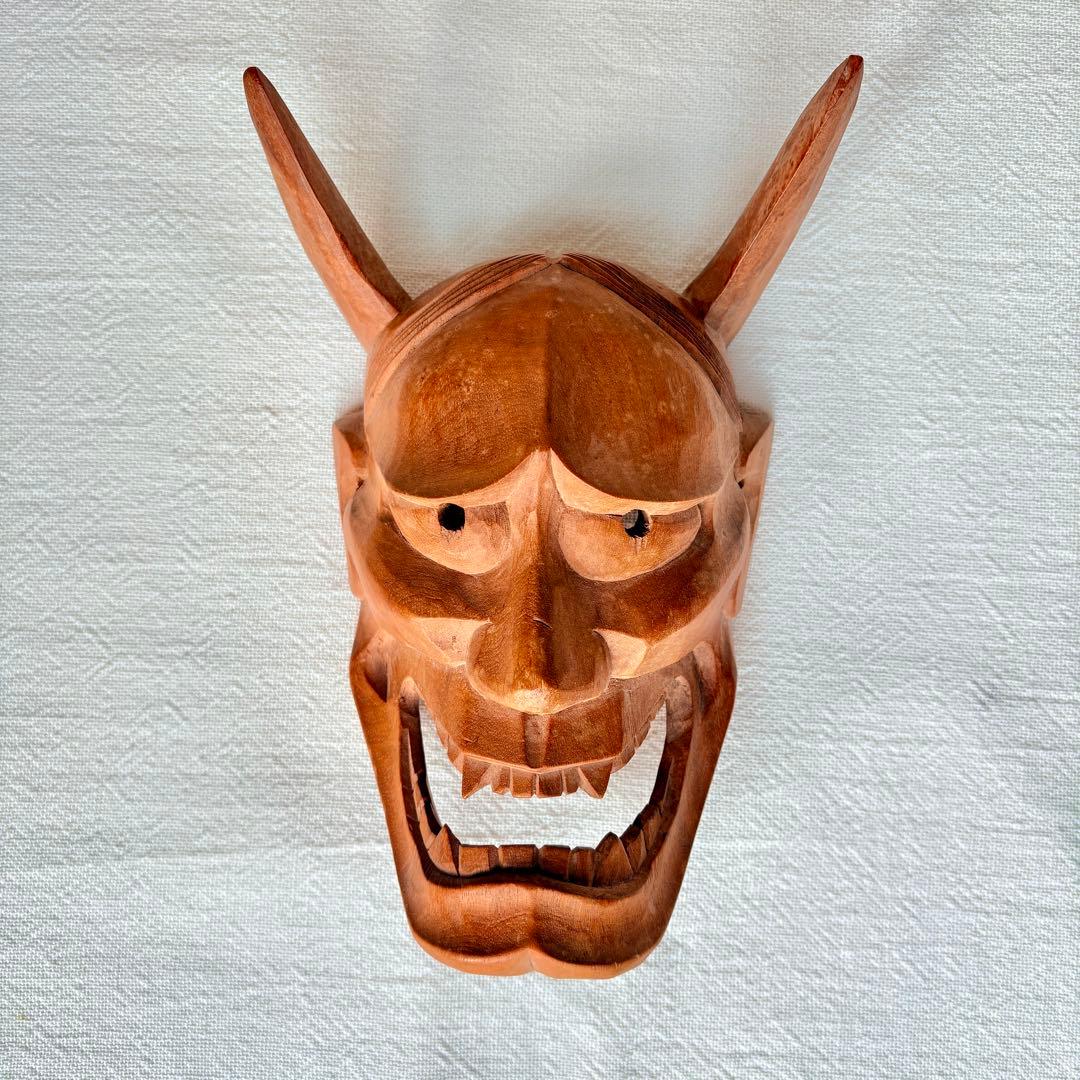 般若　木彫　伝統工芸品