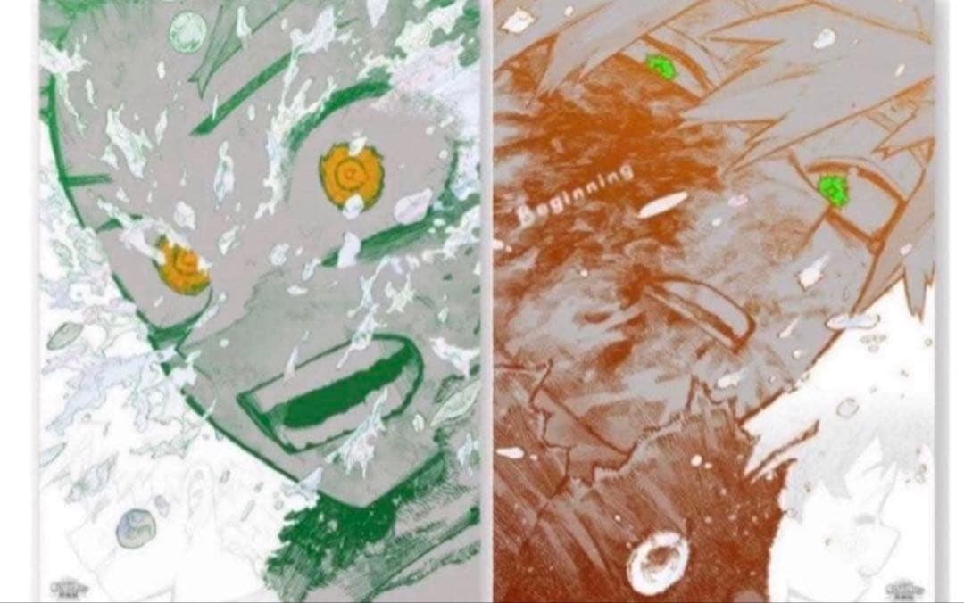 A2アートポスター The Beginning 緑谷出久 爆豪勝己 ヒロアカ展