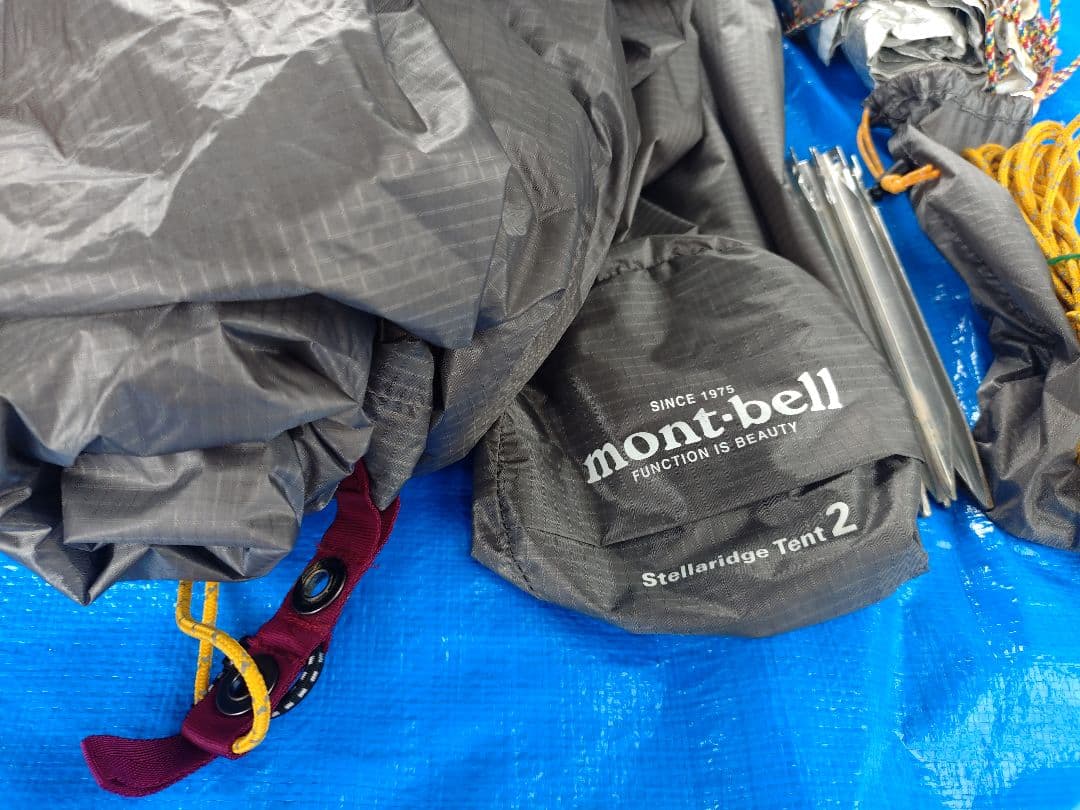 mont-bell ステラリッジ 2　タイベックシルバー　自作グランドシート