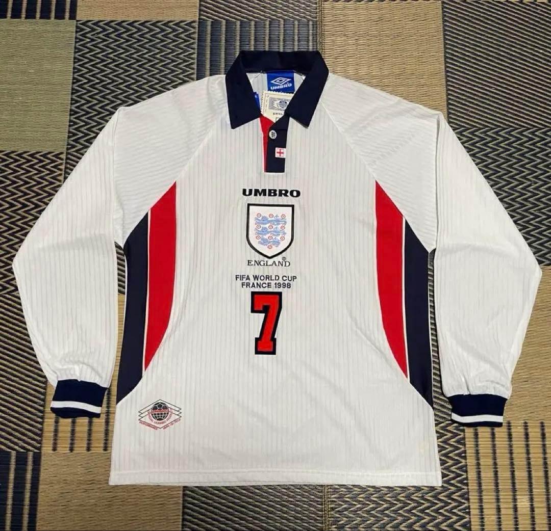 98 イングランド代表 ユニフォーム 7 ベッカム L