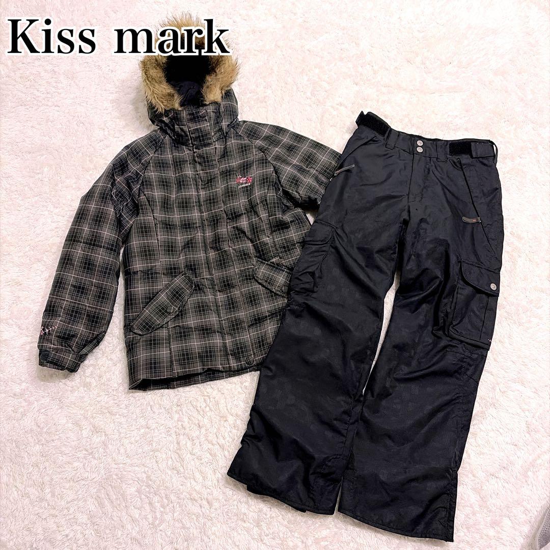 Kiss mark 美品✨スノーボードウェア 上下セット レディース Mサイズ