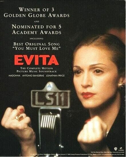 マドンナ　EVITA　エビータ　US製 宣伝用 ディスプレイ スタンド