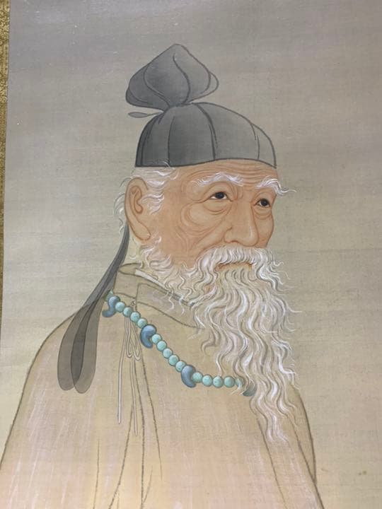 山田真山/琉球王朝/絹本着色/沖䋲光雲鞆音平和祈念像