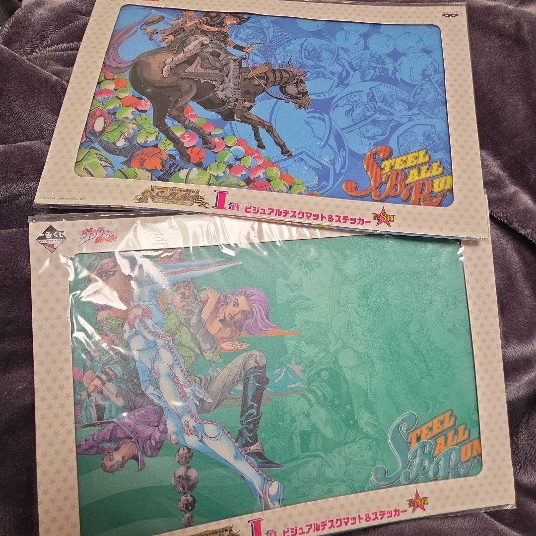 1番くじ ジョジョ SBR ビジュアルデスクマット+ステッカー 2種セット