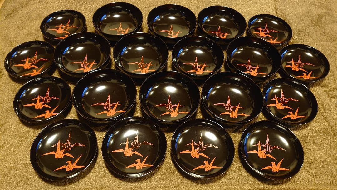 輪島塗　漆器　蒔絵　蓋椀　蓋物　蔵出し　１０客