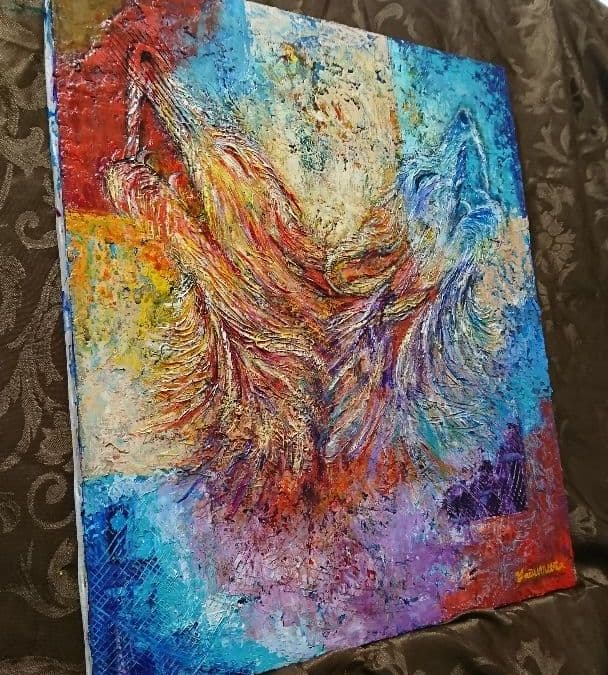 油絵 絵画 二つの思い