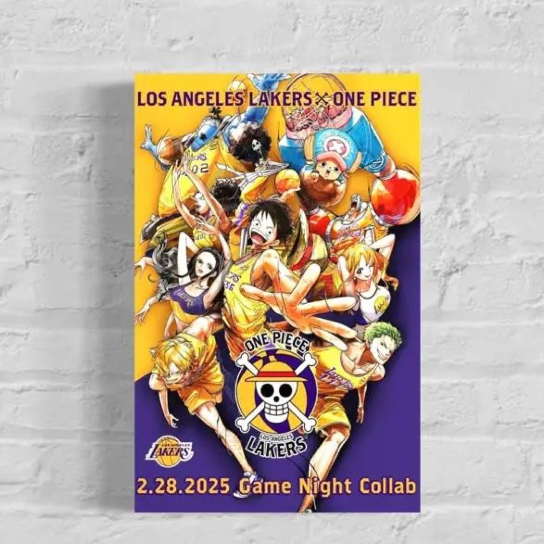 【残1枚】ワンピース×レイカーズ限定コラボポスターonepiece×lakers