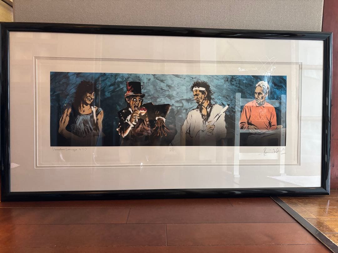 ザ·ローリングストーンズ　リトグラフ　 ロンウッド作