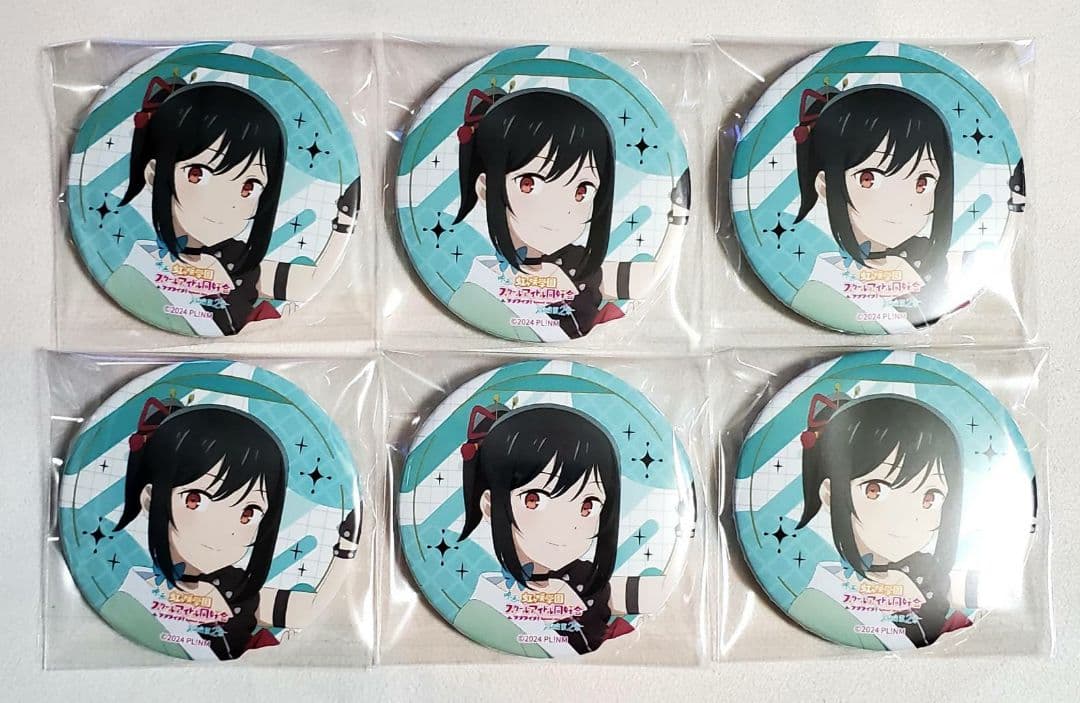 ラブライブ 虹ヶ咲 完結編 缶バッジ キャラバッジ 三船栞子 衣装 6点セット