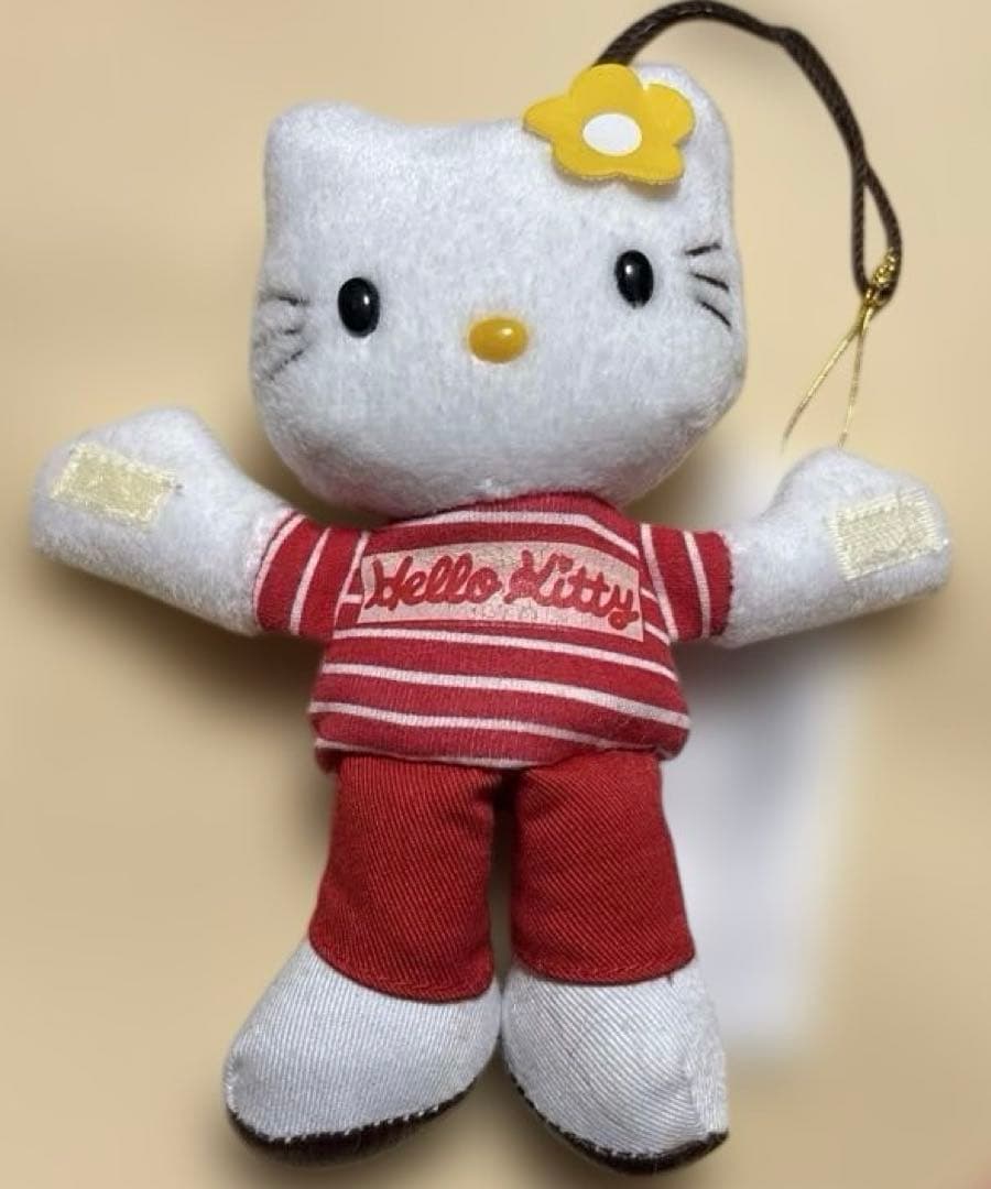 ハローキティ　1997年製　ぬいぐるみ　マスコット　希少品　当時物　キティ