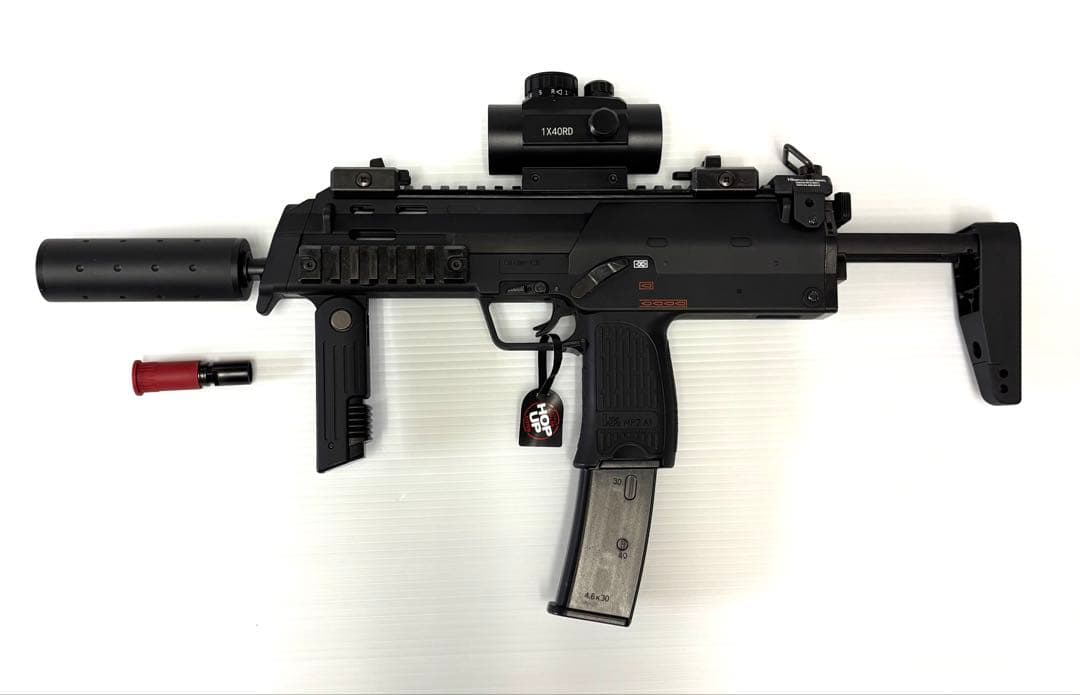 東京マルイMP7A1 電動コンパクトマシンガン+ドットサイト+サプレサー