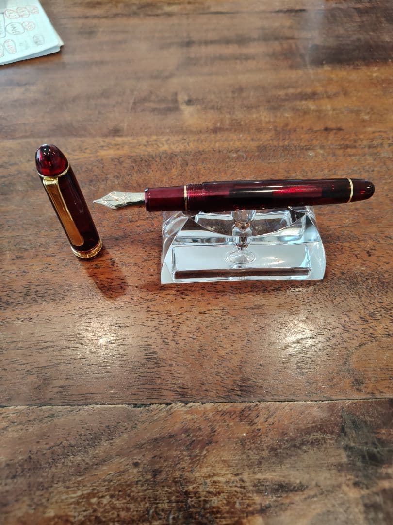 プラチナ万年筆 センチュリー3776 ブルゴーニュ 太字 Bニブ