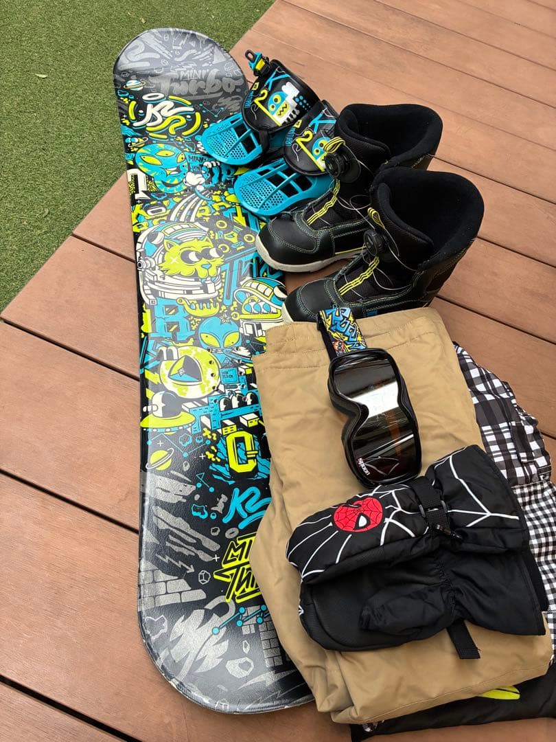 K2 ケーツーMini Turbo スノーボード120 3点/その他おまけセット