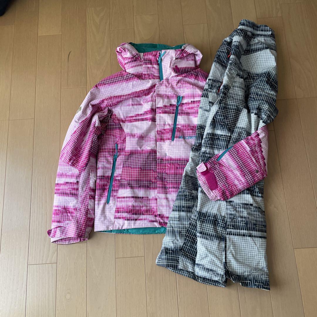 デサントDESCENTEスキーウェア　上下セット　デモチーム　中古　サイズS