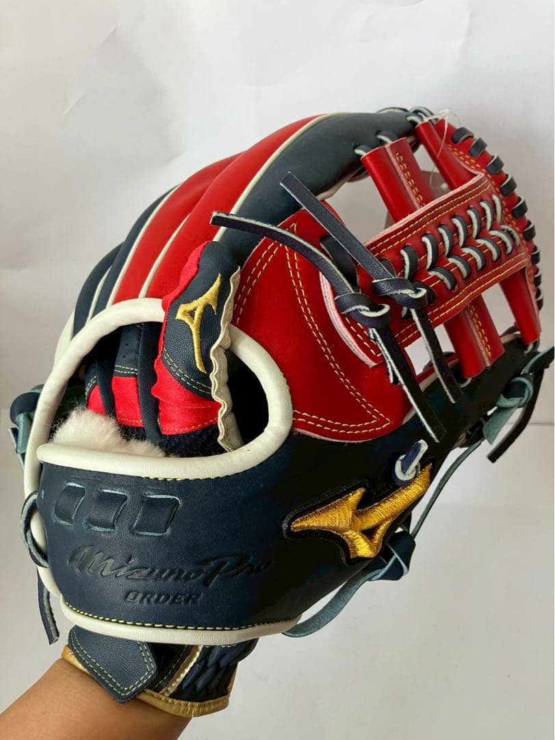 ミズノプロ　軟式　日本製　耕作　内野　HAGA グローブ　オーダー 野球　坂本型