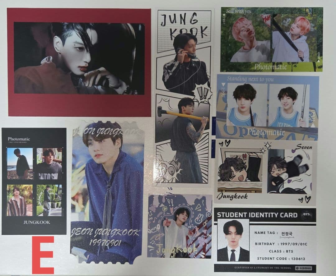 ご確認用 BTS グク　おもしろ トレカ 他 E セット