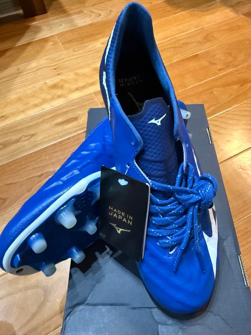 新品レビュラ3ジャパンMizuno サッカーシューズ 青 日本製　27センチ
