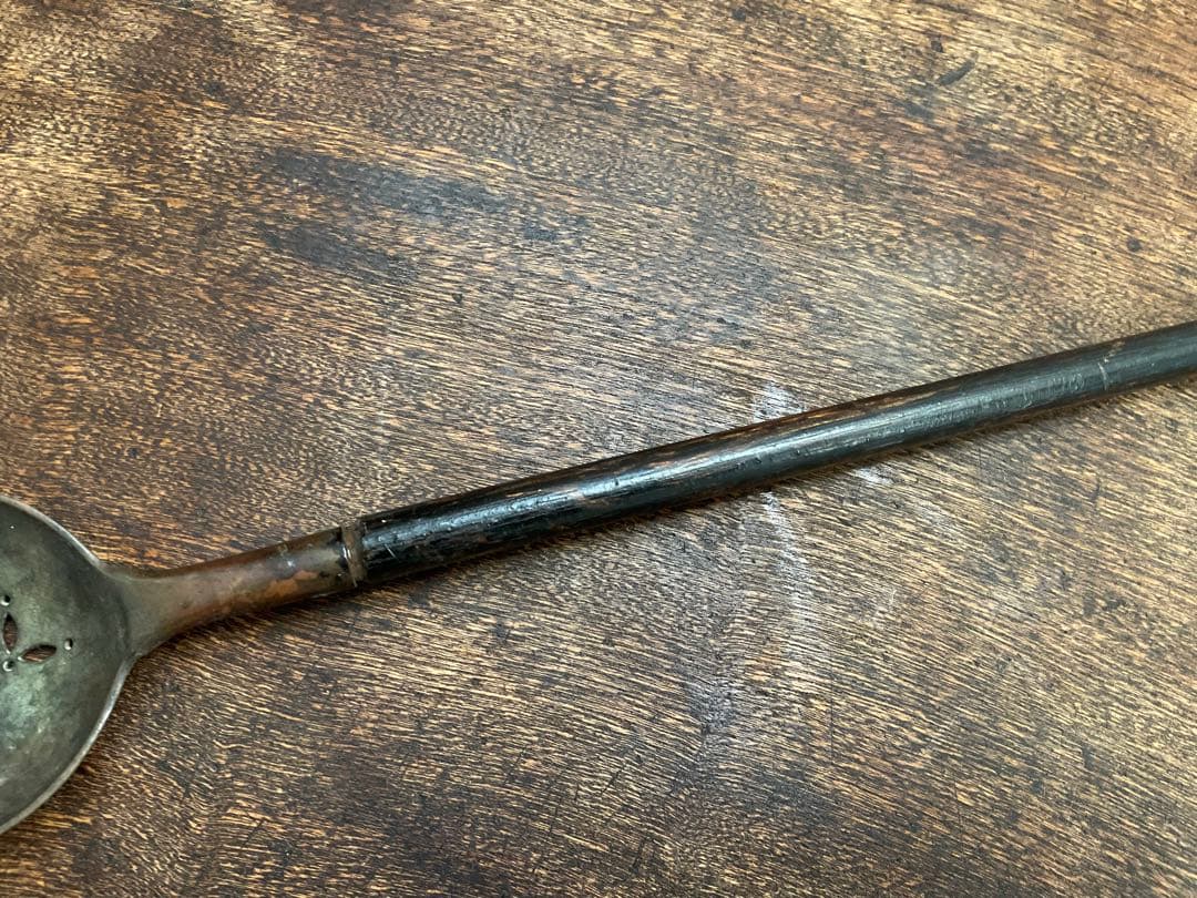 李朝　匙　柄杓　民藝　仏教美術　長さ約60cm