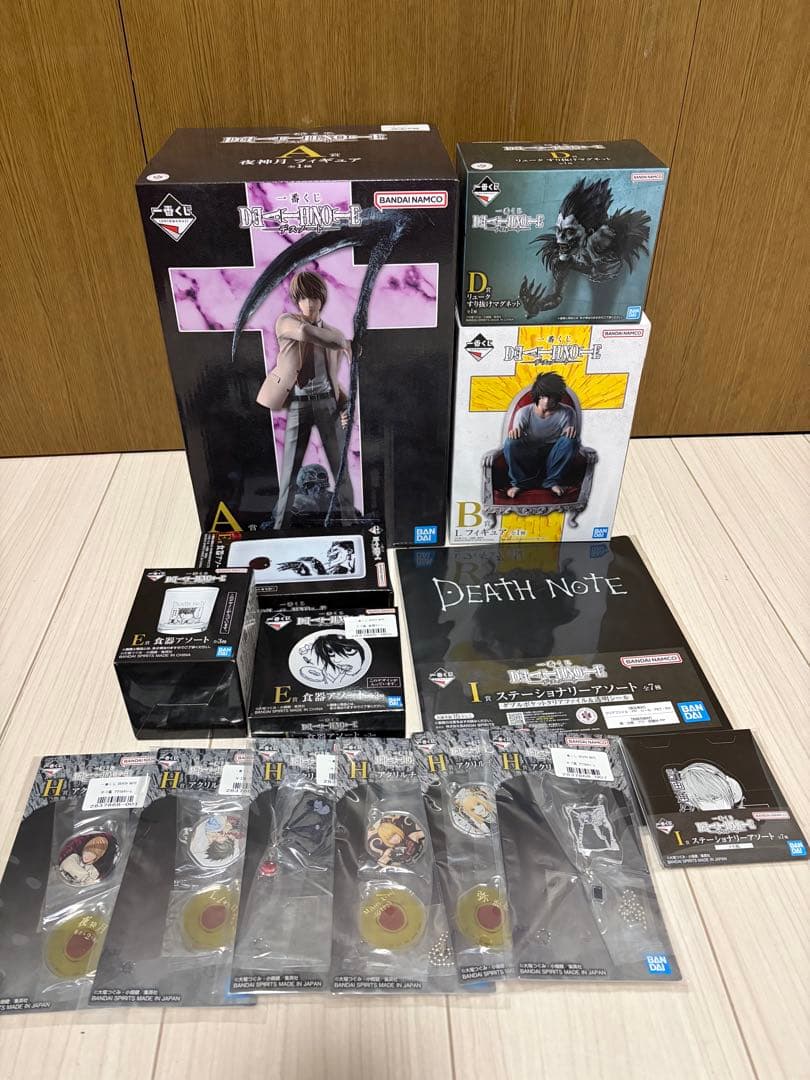 デスノート　一番くじ　A賞 B賞 D賞　フィギュアコンプ　他まとめ売りセット