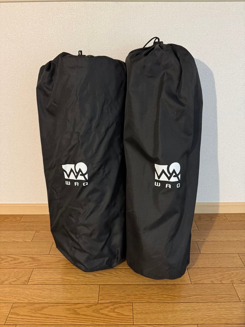 WAQ インフレータブルマット ブラック 2個セット　枕おまけ付き