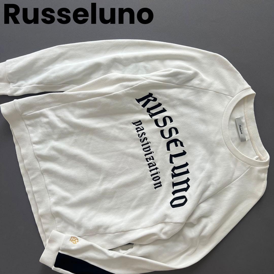 Russeluno ラッセルノ　ロゴ刺繍　メンズ　スウェット　トレーナー　ゴルフ