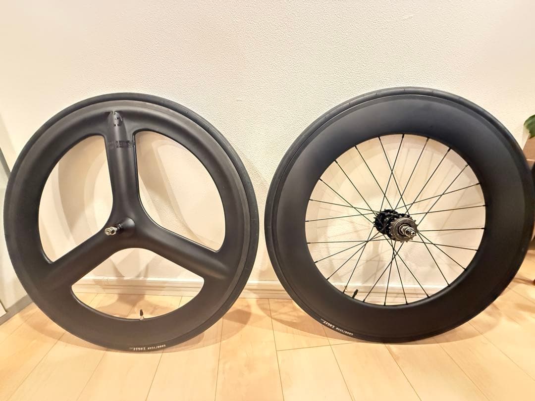 カーボンホイール　BROTURES ピスト ディープリムホイール