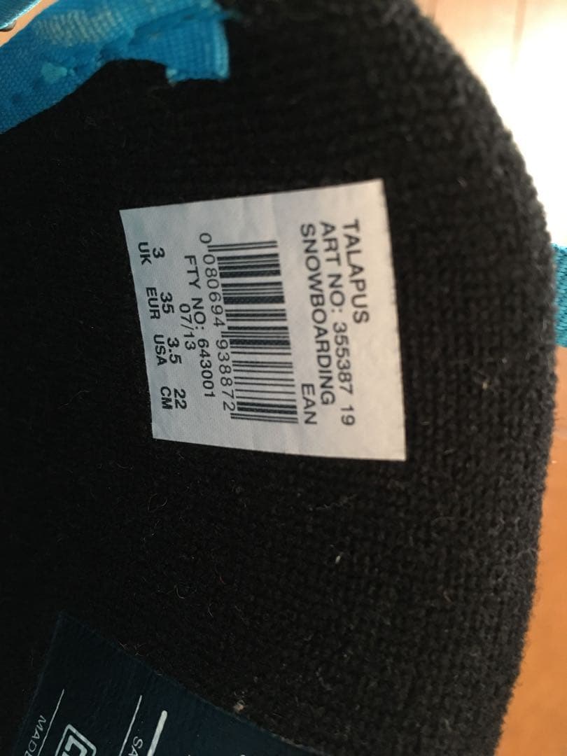 Salomon 子ども用スノーボードブーツ ブラック/ブルー