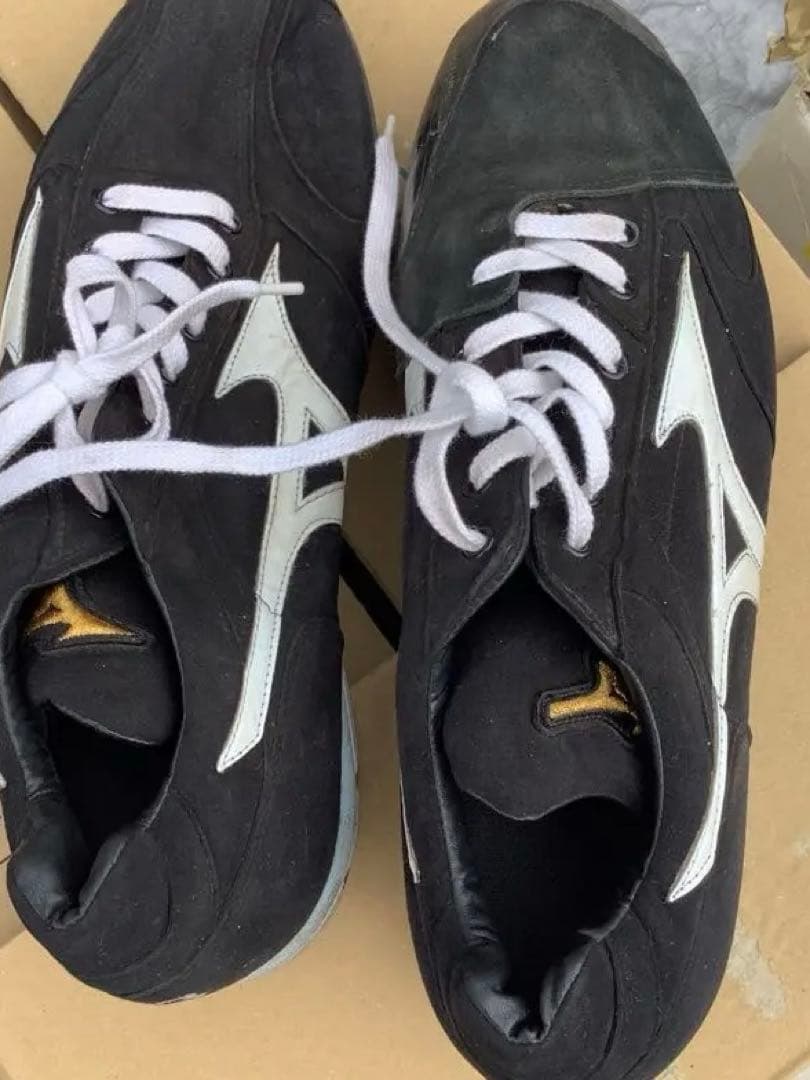 選手支給品 日ハム プロ支給 Mizuno スパイクシューズ 黒 33