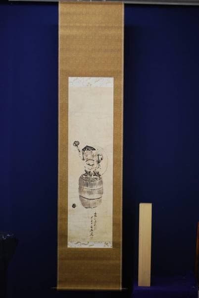 模写/谷文晁/俵大黒図/布袋屋掛軸HC-952