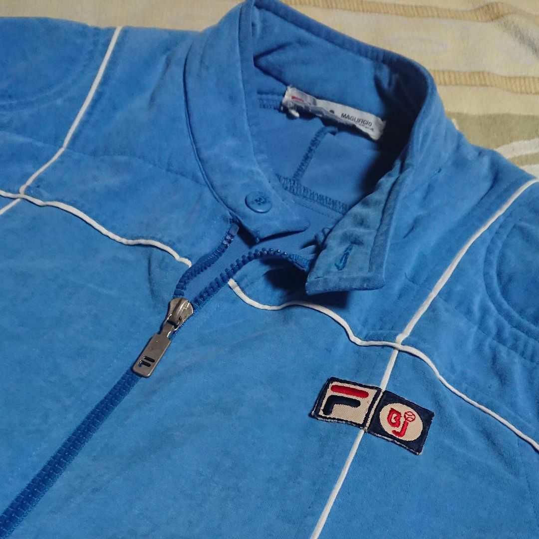 ×13【80s used 貴重】フィラ ボルグ ライダース ジャケット/Borg