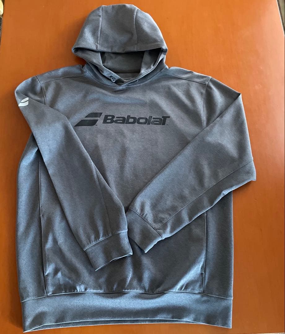 Babolat フード付きスウェットシャツ XL グレー