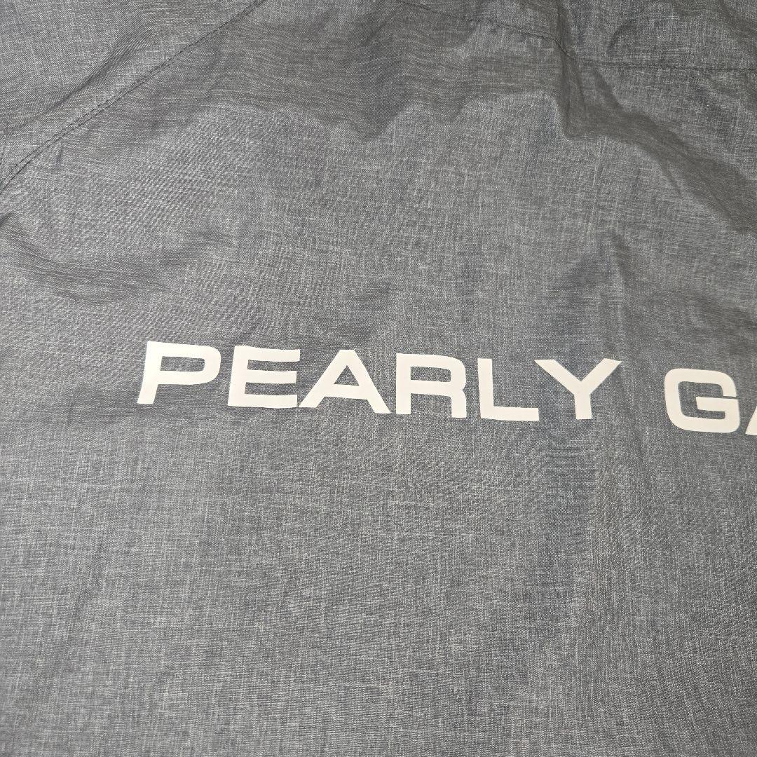 パーリーゲイツ 両面ロゴ　ナイロンジャケット　プルオーバー　グレー　 XL