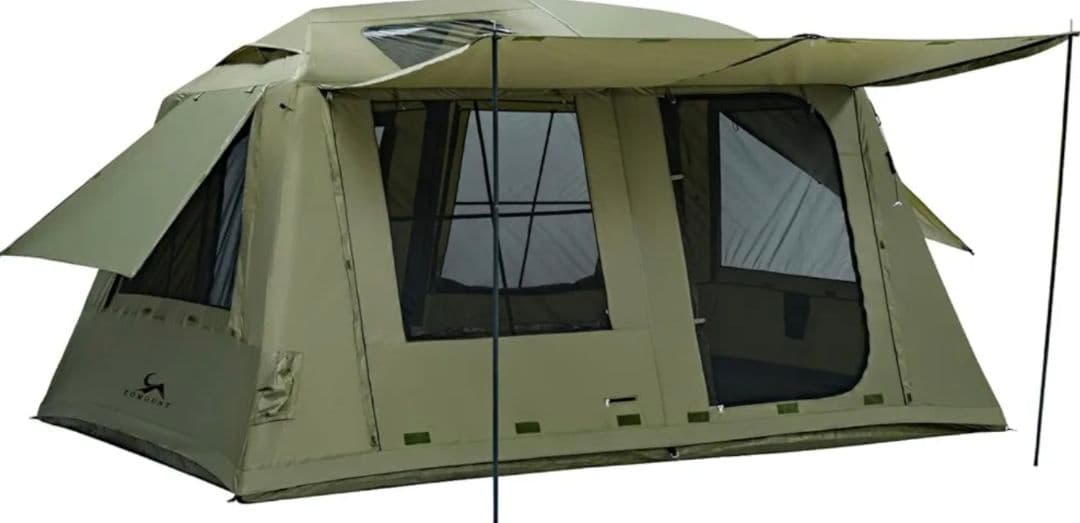TOMOUNT エアーテント 12㎡ 4〜6人用 前室付き 耐水圧3000mm