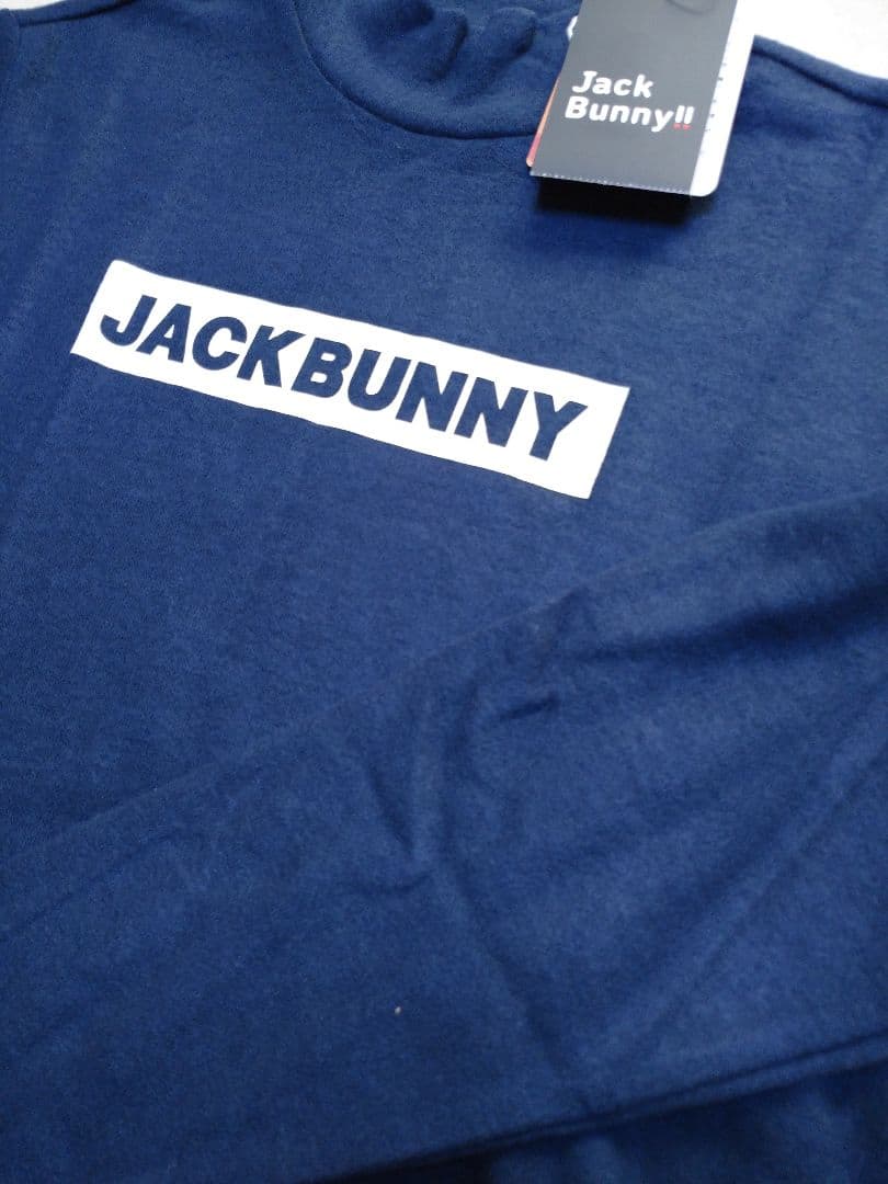 ネイビー 6サイズLL ハイネック 長袖 ジャックバニー メンズゴルフウェア