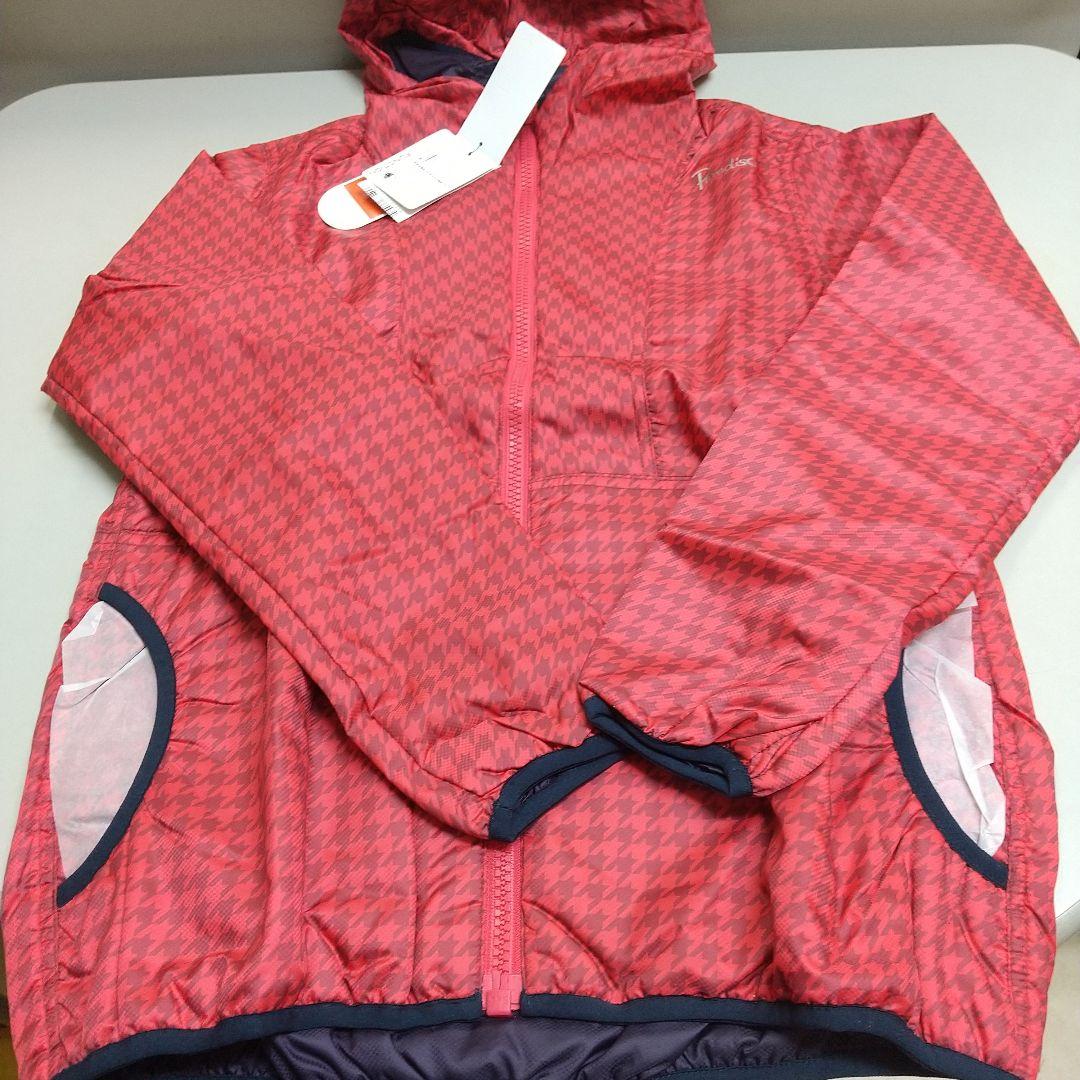 パラディーゾ レディスL 中綿ウィンドブルゾン リバーシブル新品 フレンチレッド