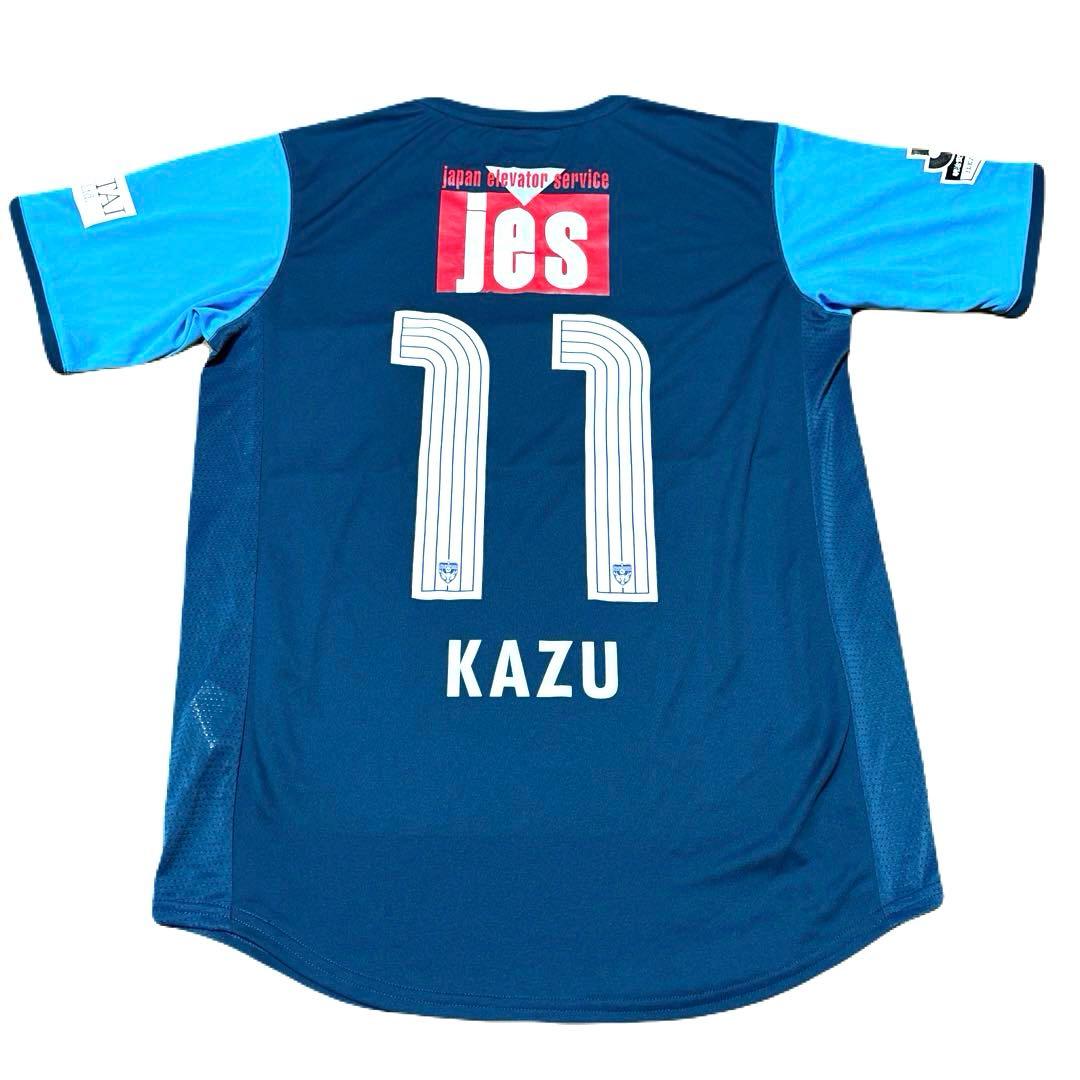 【未使用】横浜FC 三浦知良 2015 ホームユニフォーム サッカージャンキー