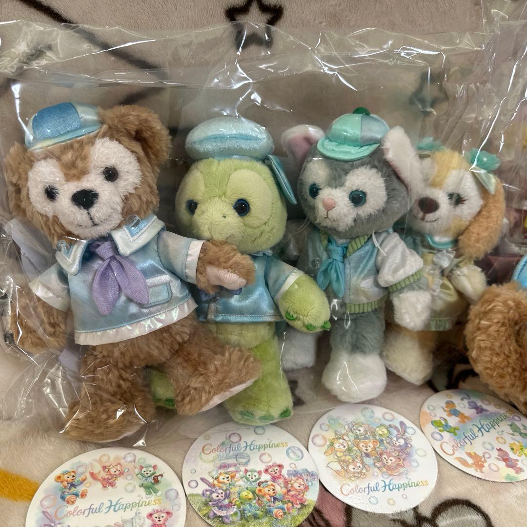 バケパ ダッフィー&フレンズ ポージープラッシー　7体セット　おまけ付き