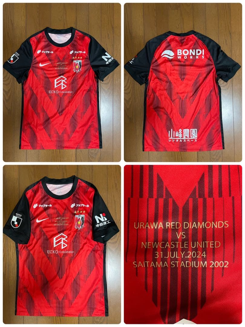 24ss NIKE 浦和レッズ ニューカッスル•ユナイテッド ユニフォーム L