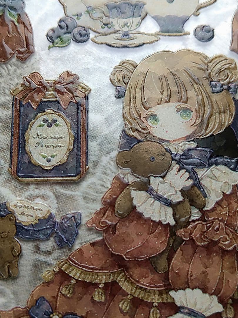 のこり２✩再販✩J191＃洋服千金(水晶)Shine切り売り海外人物マステ女の子