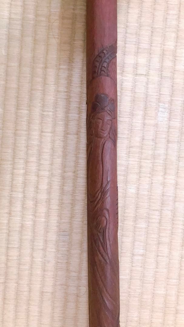 木刀　龍　観音像　彫刻入り