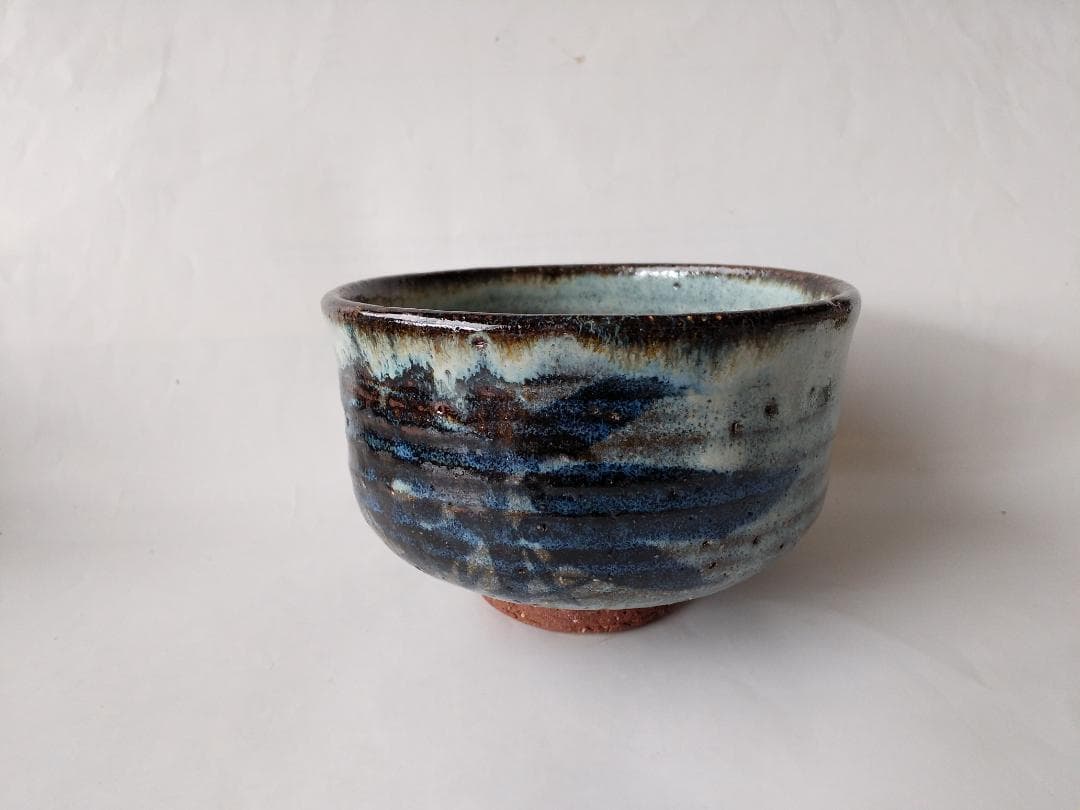 清水正次 作 「 笹 」茶碗 共箱 共布 栞 茶道具 抹茶碗 新品 未使用品