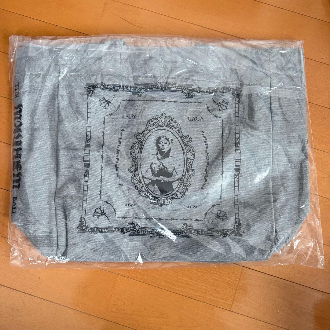 レディー・ガガ ladygaga バッグ グレー エコバッグ トートバッグ