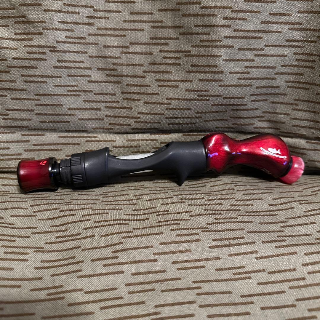 パワフルワーカーグリップ TYPE1 赤黒 ベイト カスタム