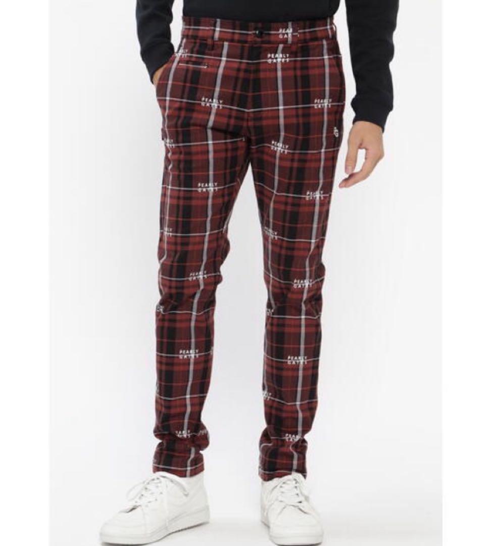 新品【PEARLY GATES】パーリーゲイツ　コットンストレッチチェックパンツ