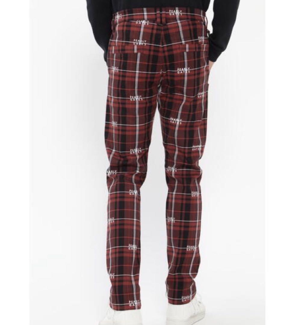 新品【PEARLY GATES】パーリーゲイツ　コットンストレッチチェックパンツ